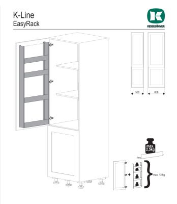 K-Line EasyRack для фасадов 500 мм Kessebohmer | официальный магазин